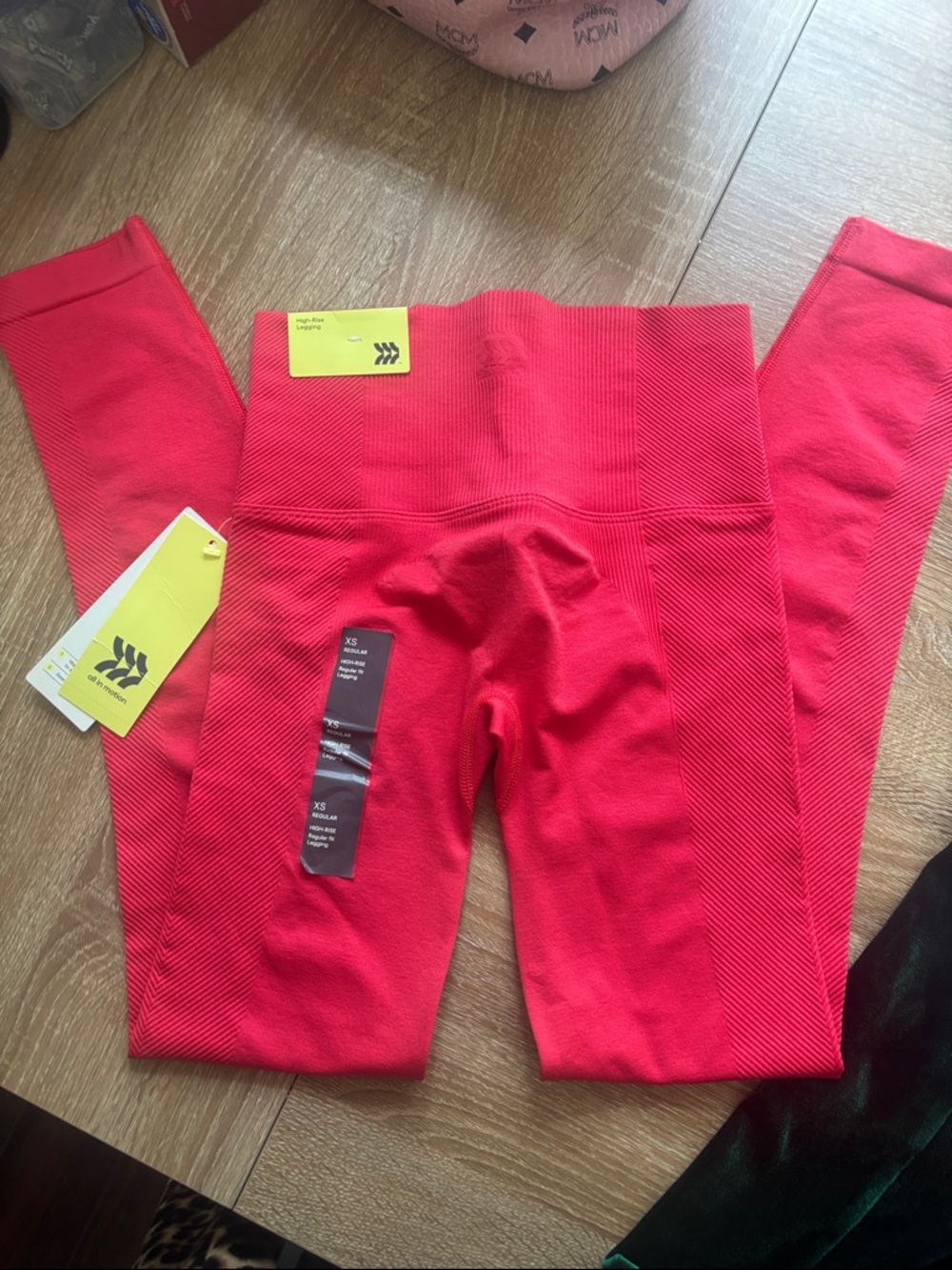 all in motion Seamless High-Waist Leggings - Bright Red